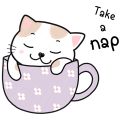 Cat in a Cup : Lazy Days (English)