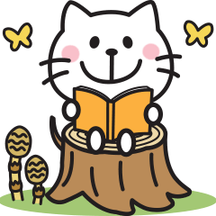 Adult cute cat sticker (spring)