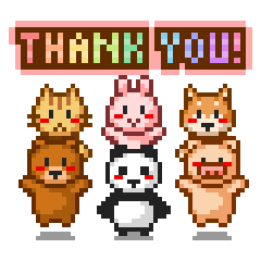 Animated Animal Sticker of Pixel Art