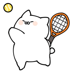 ぷくちゃんとテニス