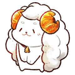 San-chan: Croissant sheep