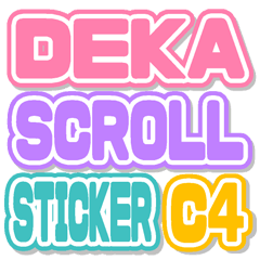 DEKA SCROLL sticker Color4