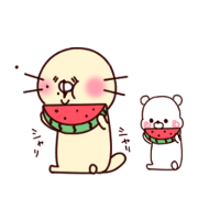 It moves! yururakko and shirokumasan3