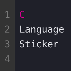 C Bahasa Pemrograman Animasi Sticker