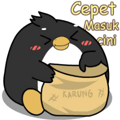 Pinguin ndut : Pop-up stickers