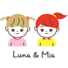여러가지 표정을 보여 주는 【Luna & Mia】