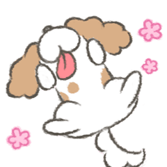 Dog Animation sticker (Cavalier)