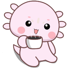 Cute Baby Axolotl : Big Stickers
