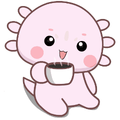 Cute Baby Axolotl Big Stickers Line Stickers Line Store