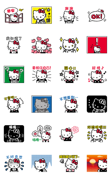 line official stickers hello kitty 80 s