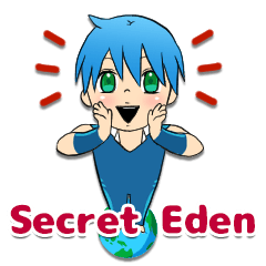 Secret Eden's characters sticker