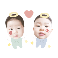 Lovely babies' daily life