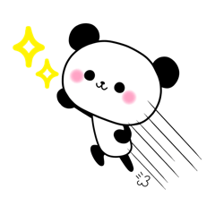 Cute panda's sticker 3