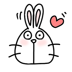 Super lovely rabbit sticker