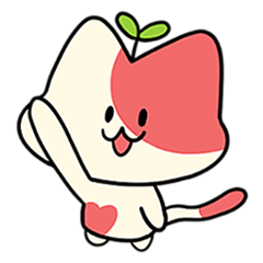 Peach cat, a cute office worker(KO)