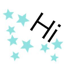 Cute message which has mini stamp