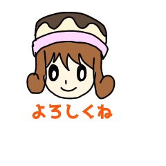 A sticker of pudding who loves pudding