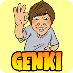 GENKI BANGET! STIKER (Indo-Jepang)