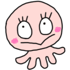 ぱっちり目のピンクのクラゲ Lineクリエイターズスタンプ Stamplist ぱっちり目のピンクのクラゲ Lineクリエイターズスタンプ Stamplist