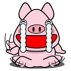 Sticker of Minita of the mini-pig