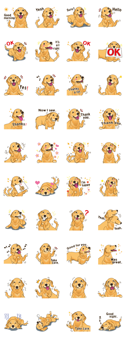 A sticker willingly. Golden Retriever EV