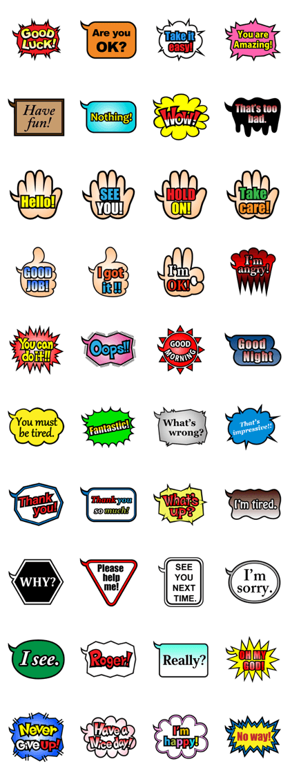 Speech bubbles Sticker.