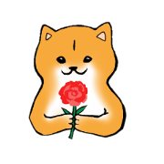 Sticker of Shiba dog