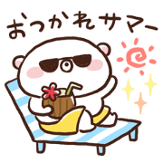 Summer sticker of Udakuma (pun.ver)
