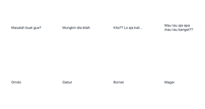 Mengesalkan Animated Sachet