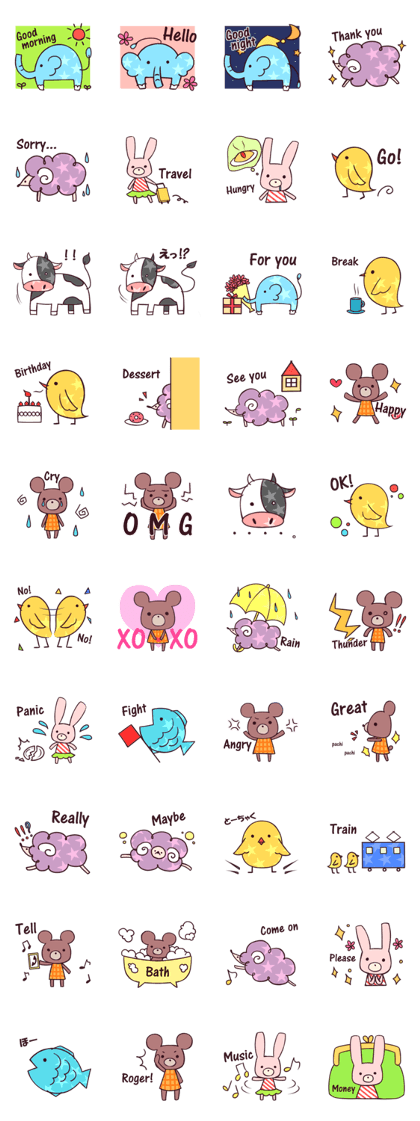 Animal's greetings