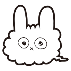 Surprised rabbit cloud