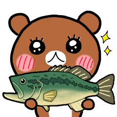 Bass Fishing Sticker from team Anguma