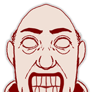 Old man with a great face Sticker