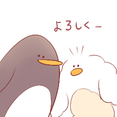 White and normal penguins