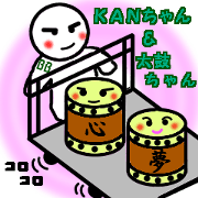 KAN chan & TAIKOchan Sticker