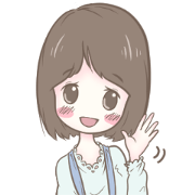 The cute sticker of fluffy girl