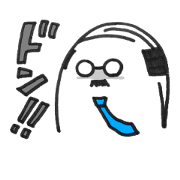 it is a stamp of old man like an egg.