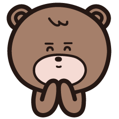 Can be used every day! Bear Sticker1