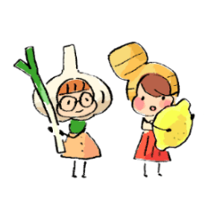 Ginger girl and Garlic girl