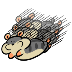 Djungarian hamster HAMU Sticker