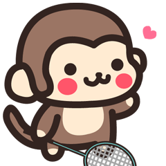 Badminton Monkey 1