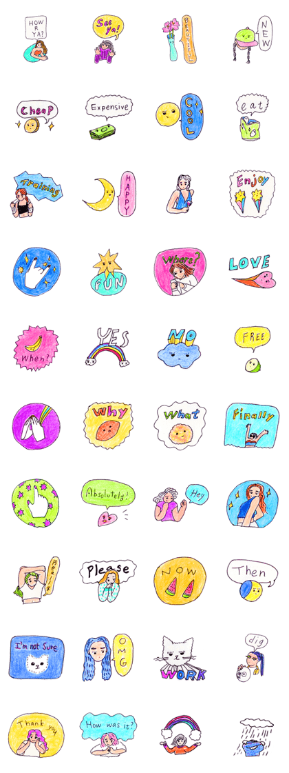anaismiYasoko:English stickers