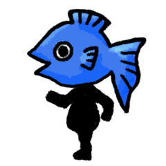 Atelier Mimi's Fish-Man Sticker