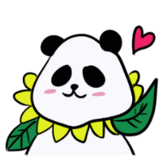 The flower panda