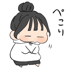 Girl Long Hair Line Stickers Line Store Girl Long Hair Line Stickers Line Store