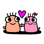 kokegimpo-kun with his girlfriend