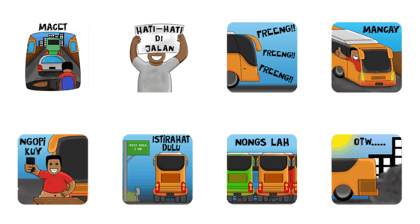 Penggemar Bis Sticker Pack