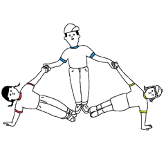 体操服の3人 3 Line スタンプ Line Store