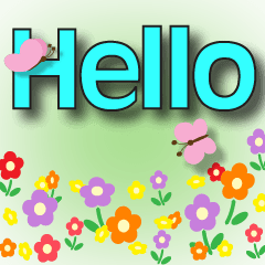 ^.^greetings with Spring in Big font 7