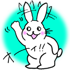 Shiratama Rabbit Hohehohe Sticker 3
